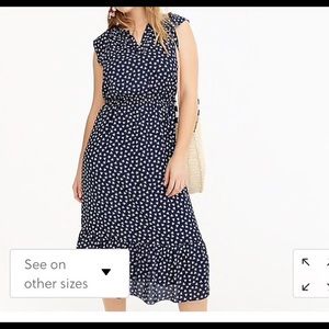 Brand new w/tags J.Crew midi dress w/cap sleeves